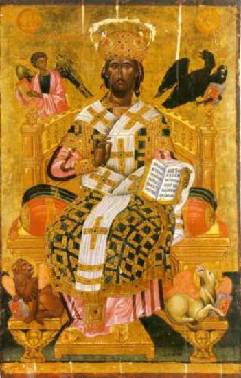 Χριστός Μέγας Αρχιερεύς ένθρονος