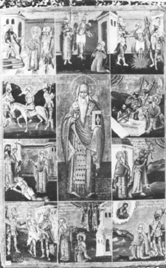 St Charalampos and life scenes