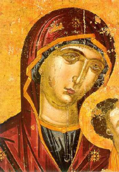 The Virgin of the Passion (detail)