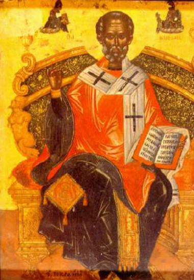 St Nicholas enthroned
