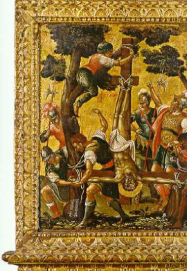 The Martyrdom of St Andrew, Crucifixion