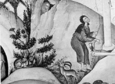 The Dormition of Efraim the Syrian (detail)