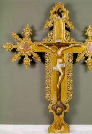 Cross on the iconostasis