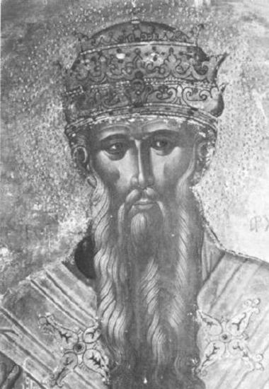 St Silvestro, pope of Rome (detail)