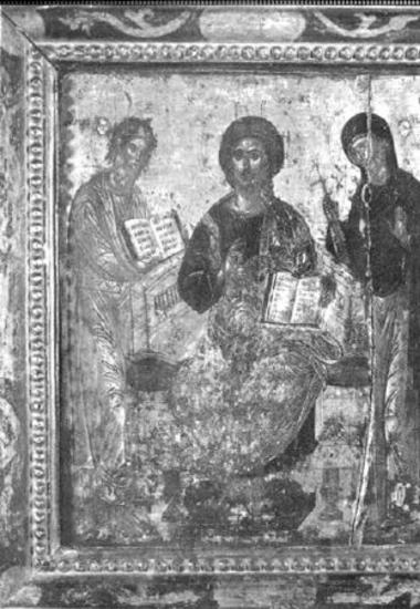 Deesis with Christ, St Andrew and St Paraskevi