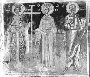 Άγιος Κωνσταντίνος, αγία Ελένη και άγιος Πέτρος