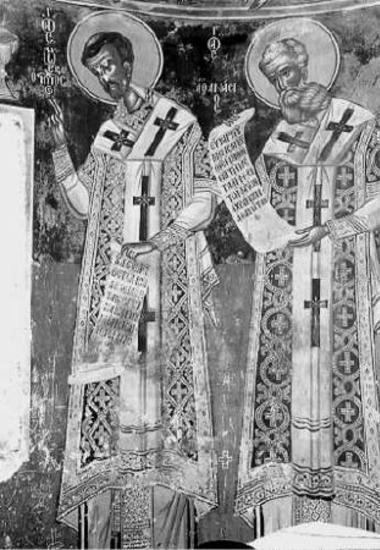 St John Chrysostom and St Athanasios