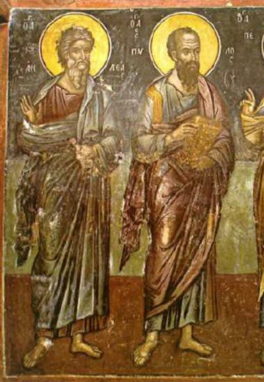 Apostles Andrew, Paul and Peter