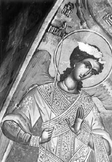 The Virgin Vlachernitissa. The angel.