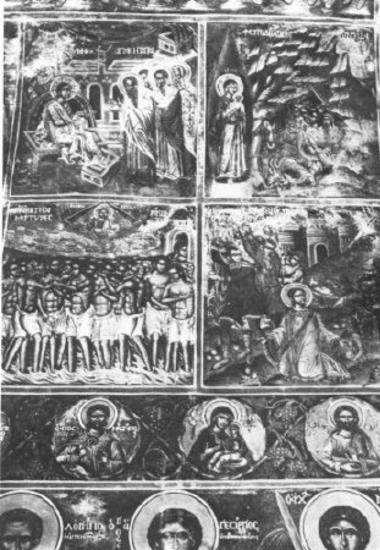 Scenes of the Akathistos Hymn, the Forty Martyrs, the Stoning of Stephen
