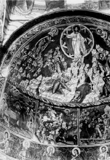 The Transfiguration, scenes and saints on medallions