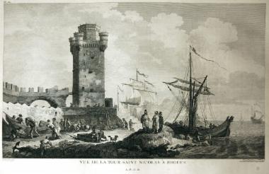 Vue de la tour Saint Nicolas à Rhodes