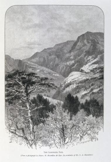 The Langgada pass. From a photograph by Messrs M. Mcmillan & Dyer by permission of Mr. G. A. Macmillan