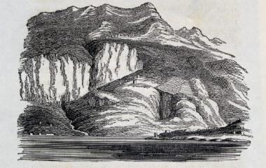 Άποψη του περάσματος των  Μύλων του Αλμυρού και η τοποθεσία του οικισμού Σελλίτσα