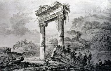 Ruines d'un édifice élevé par Adrien et par Antonin