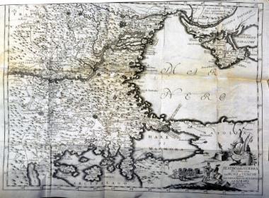 Teatro della guerra per l'anno 1772 tra Russia e Turchi contiente la Valachia, la Bulgaria, la Romania e gli altri paesi fin allo stretto dei Dardanelli