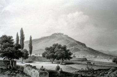 Άποψη του Άργους από τους κήπους της πόλης που βρίσκονται νοτιοανατολικά της Ακροπόλεως