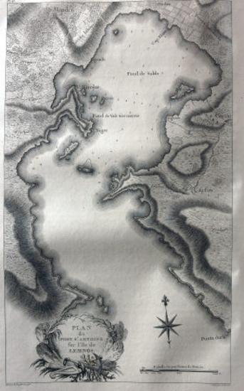 Plan du port St. Antoine sur l'ile de Lemnos