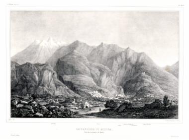 Le Taygète et Mistra vus des environs de Sparte