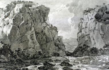 Pass of Boura and river Bouraikos