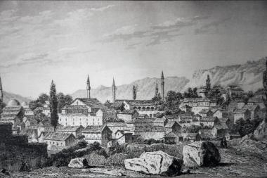 Tralles (Aidin) vue de Guzel-Hissar