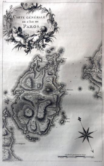Carte Générale de l'ile de Paros