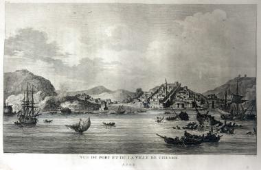 Vue du port et de la ville de Chesmé