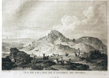 Vue du village de St. George de Skyros