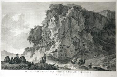Vue de la montagne des tombeaux près de Telmissus (A.P.D.R)