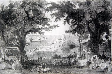 Entrance to the Bosphorus from the Black Sea viewed from the Giant's mountain