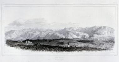 Mont Taygète. Vue prise de Sparte