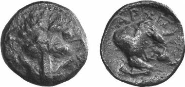 Bronze coin of the Macedonian kingdom, Ruler: Archelaos