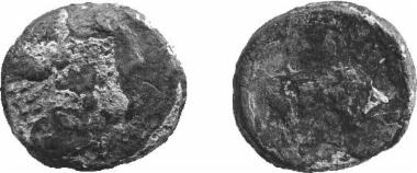 Bronze coin of the Macedonian kingdom, Ruler: Perdikkas III