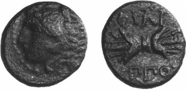 Bronze coin of the Macedonian kingdom, Ruler: Philip II