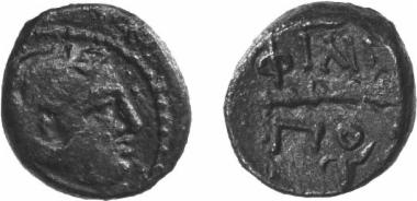 Bronze coin of the Macedonian kingdom, Ruler: Philip II