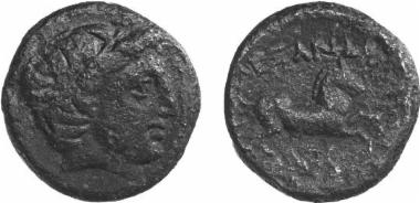 Bronze coin of the Macedonian kingdom, Ruler: Alexander III