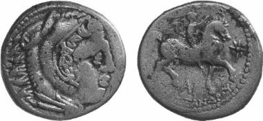 Bronze coin of the Macedonian kingdom, Ruler: Cassander