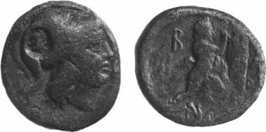 Bronze coin of the Macedonian kingdom, Ruler: Antigonos Gonatas