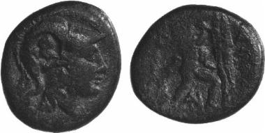Bronze coin of the Macedonian kingdom, Ruler: Antigonos Gonatas