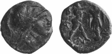 Bronze coin of the Macedonian kingdom, Ruler: Antigonos Gonatas