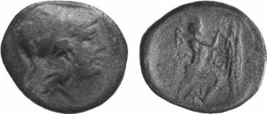 Bronze coin of the Macedonian kingdom, Ruler: Antigonos Gonatas
