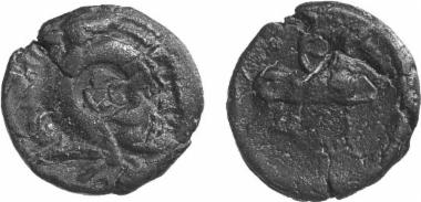 Bronze coin of the Macedonian kingdom, Ruler: Antigonos Gonatas