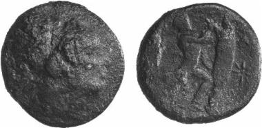 Bronze coin of the Macedonian kingdom, Ruler: Antigonos Gonatas