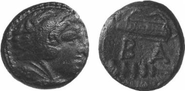 Bronze coin of the Macedonian kingdom, Ruler: Alexander III