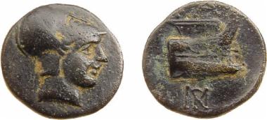 Bronze coin of the Macedonian kingdom, Ruler: Demetrios Poliorketes