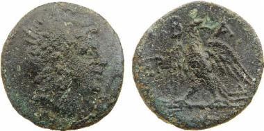 Bronze coin of the Macedonian kingdom, Ruler: Perseus