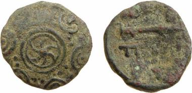 Bronze coin of the Macedonian kingdom, Ruler: Perseus