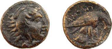 Χάλκινο νόμισμα Μακεδονικού βασιλείου, Βασιλιάς: Αμύντας Γ'