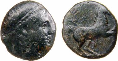 Χάλκινο νόμισμα Μακεδονικού βασιλείου, Βασιλιάς: Αλέξανδρος Β'