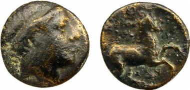 Χάλκινο νόμισμα Μακεδονικού βασιλείου, Βασιλιάς: Αλέξανδρος Β'